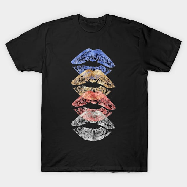 Colorful lips T-Shirt by Aisa.store